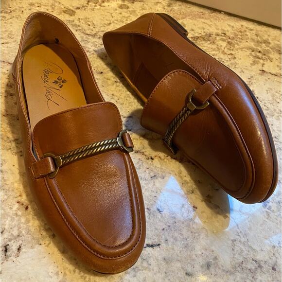 Patricia Nash $159 Fia Saddle Brown Flat Loafer Women's Size US 5.5 M EUC - Picture 1 of 14